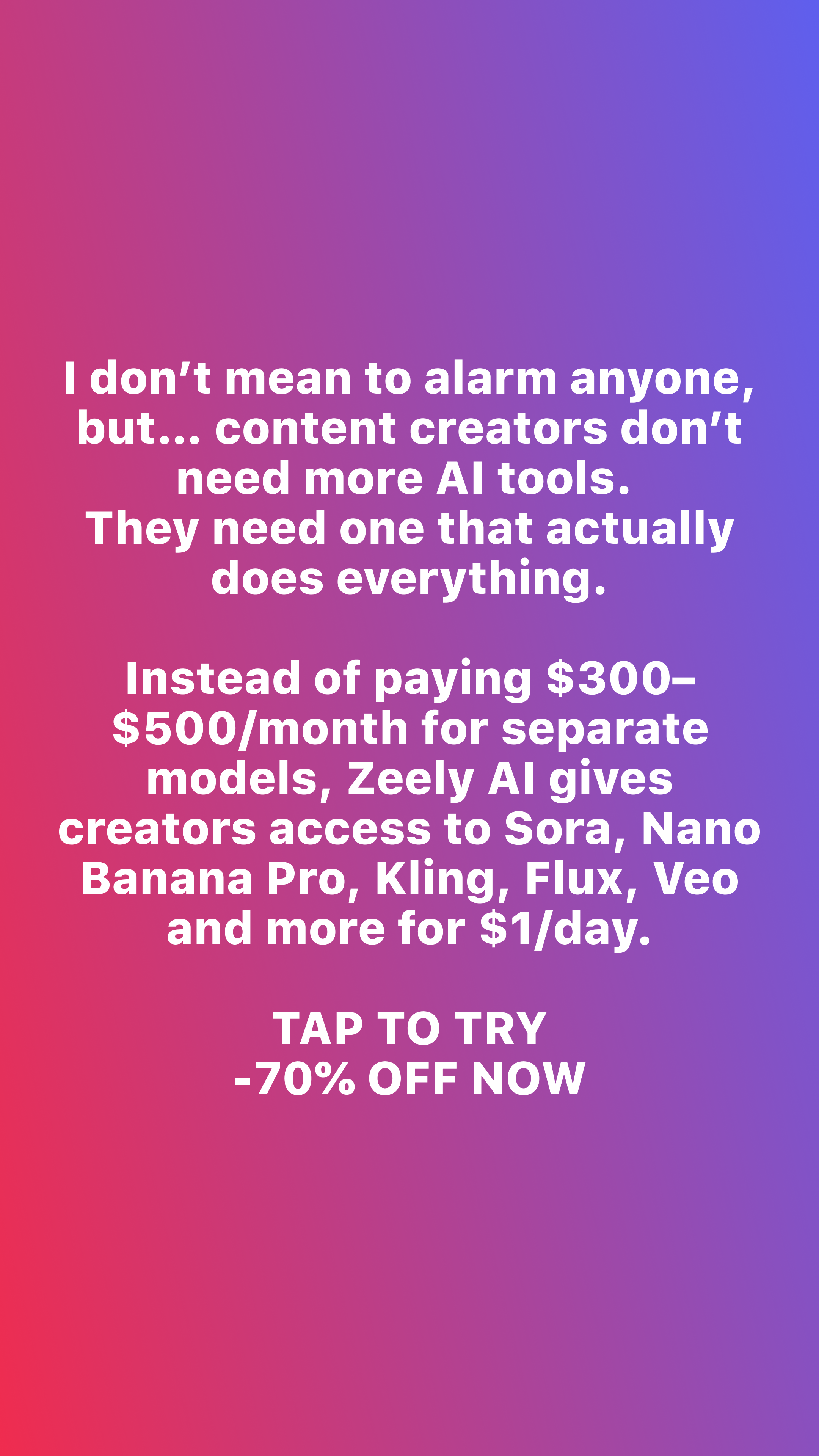 Zeely Facebook ad