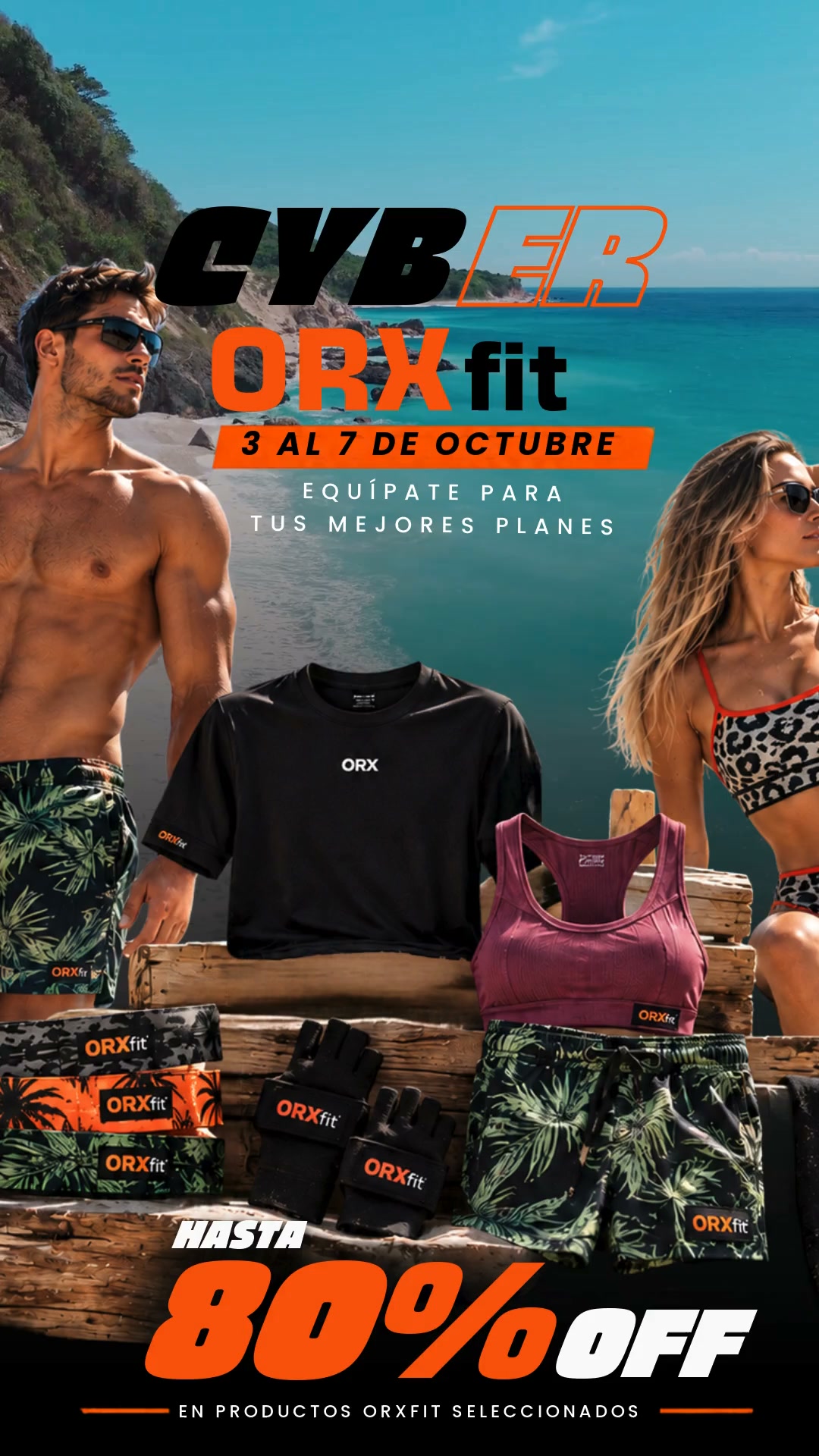 Plussportcl Facebook ad: ORX Fit hasta 80% OFF