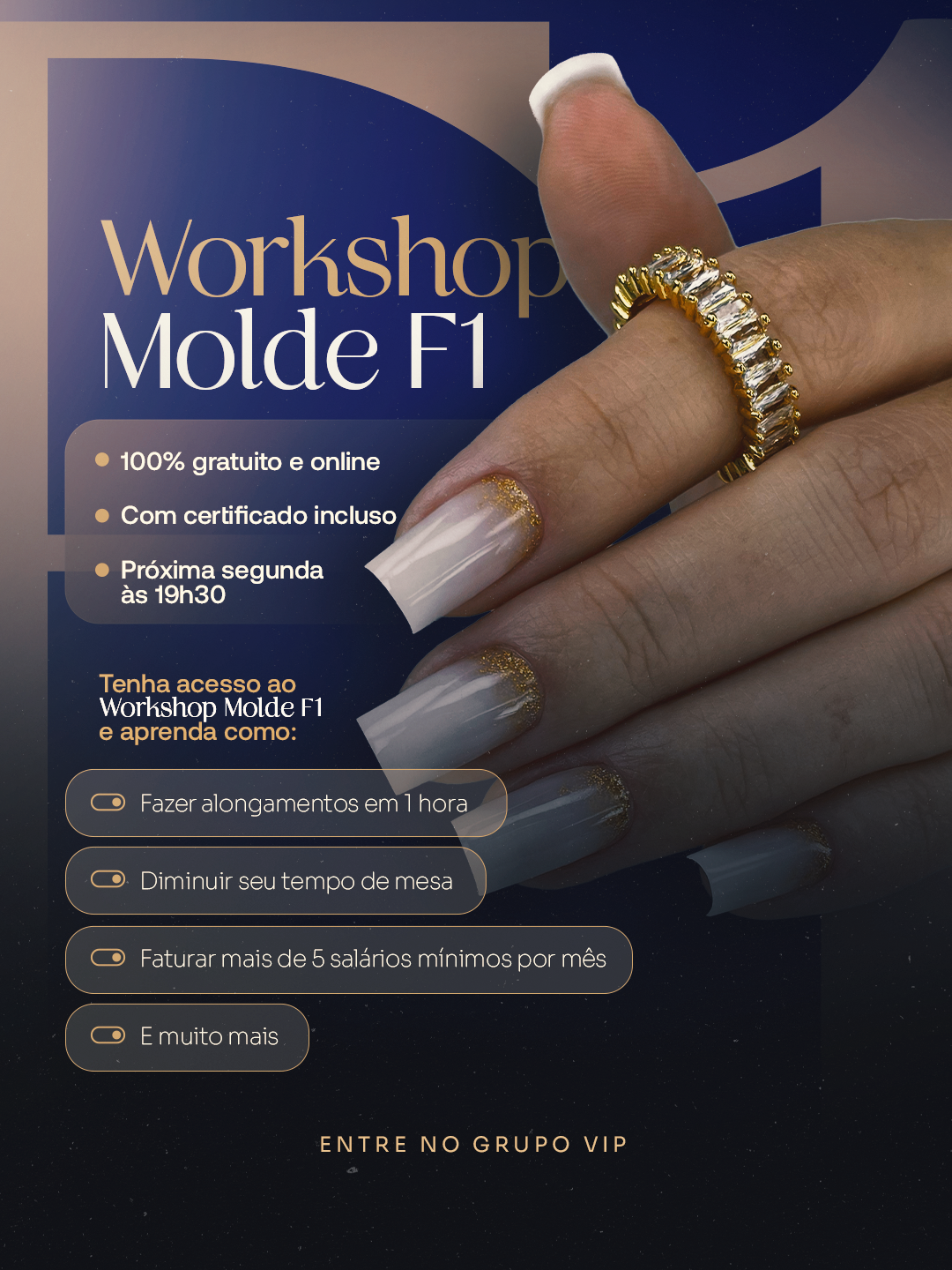 Unhas da Tay Facebook ad: Entre no grupo vip