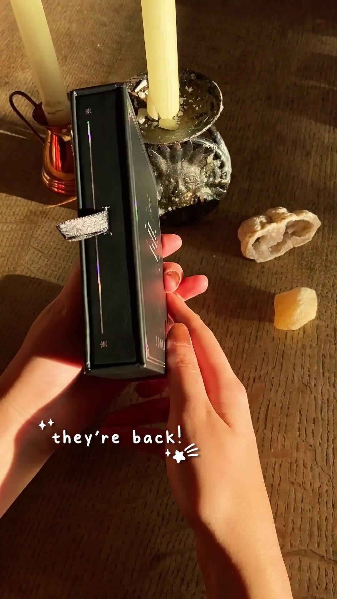 Notebook Therapy Facebook ad: 'Moonlit Spells' Stamps are back!