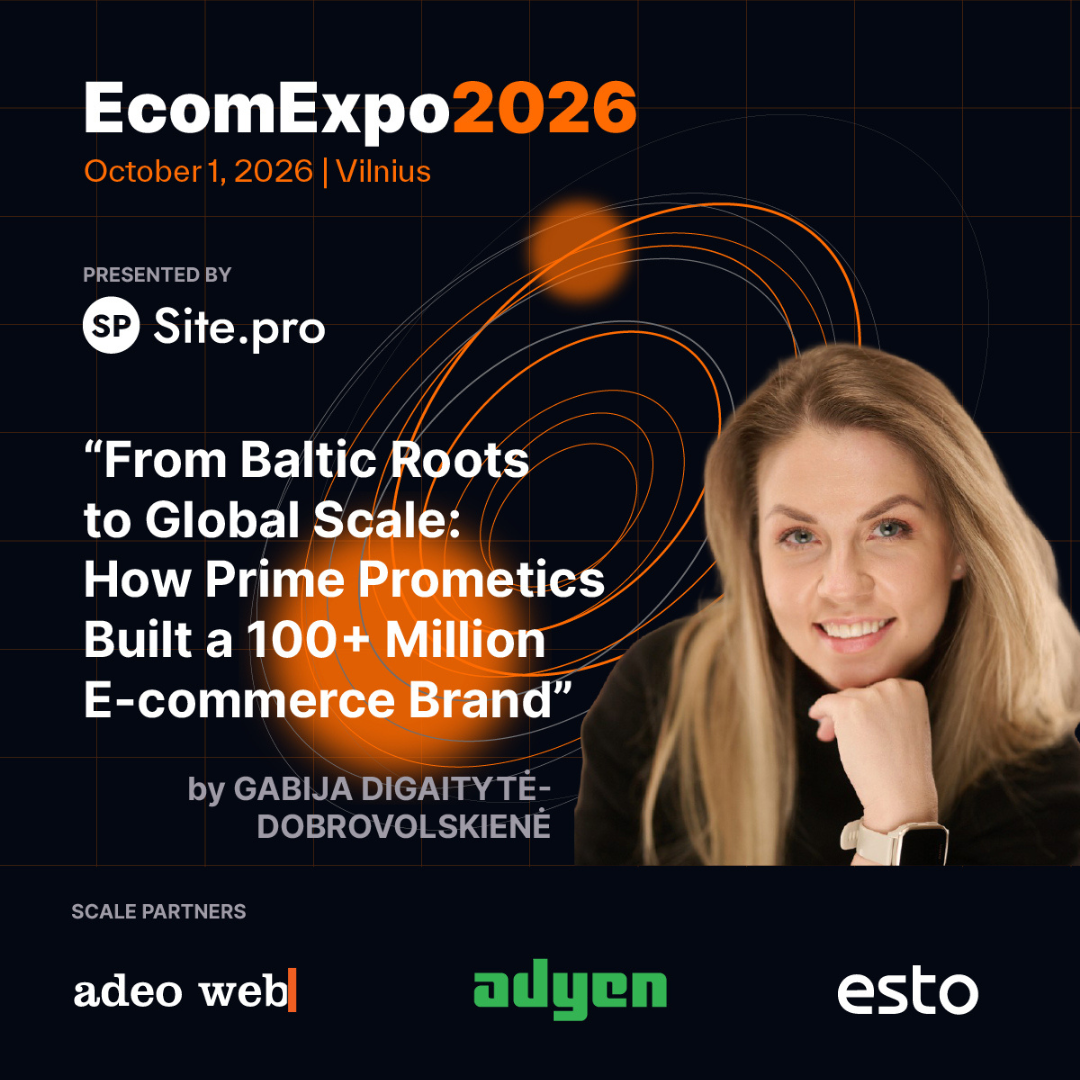 Ecomexpo Facebook ad: The Future of Baltic E-Commerce Unfolds on Oct 1st