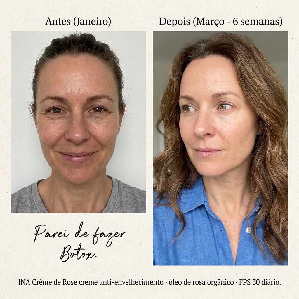 InaEssentials.PT - Cosméticos Orgânicos Familiares Facebook ad: Guardou as agulhas de vez.