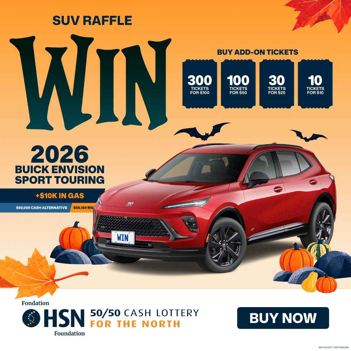 HSN 50/50 Facebook ad