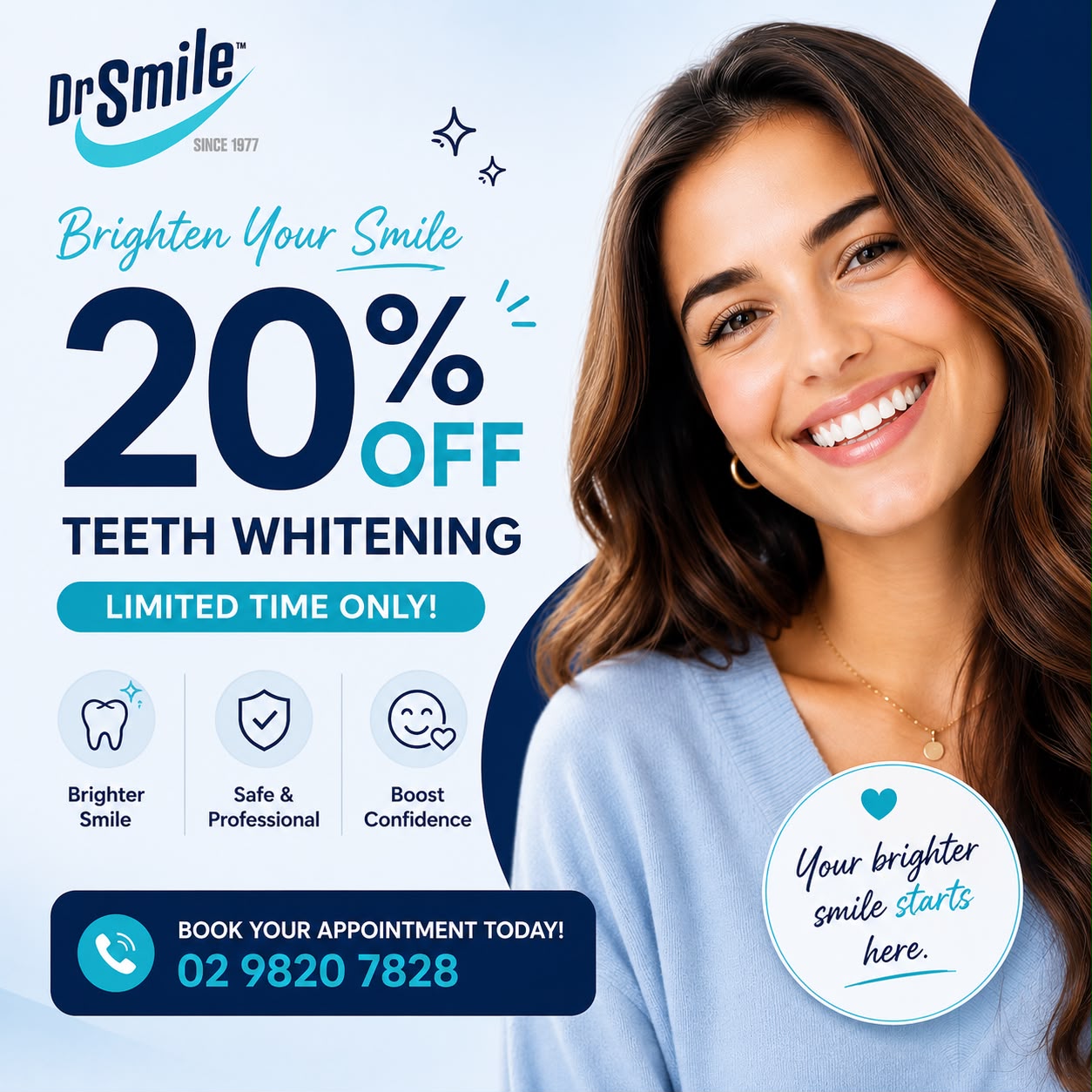 Dr Smile Family Dentists Facebook ad: Home - Dr Smile