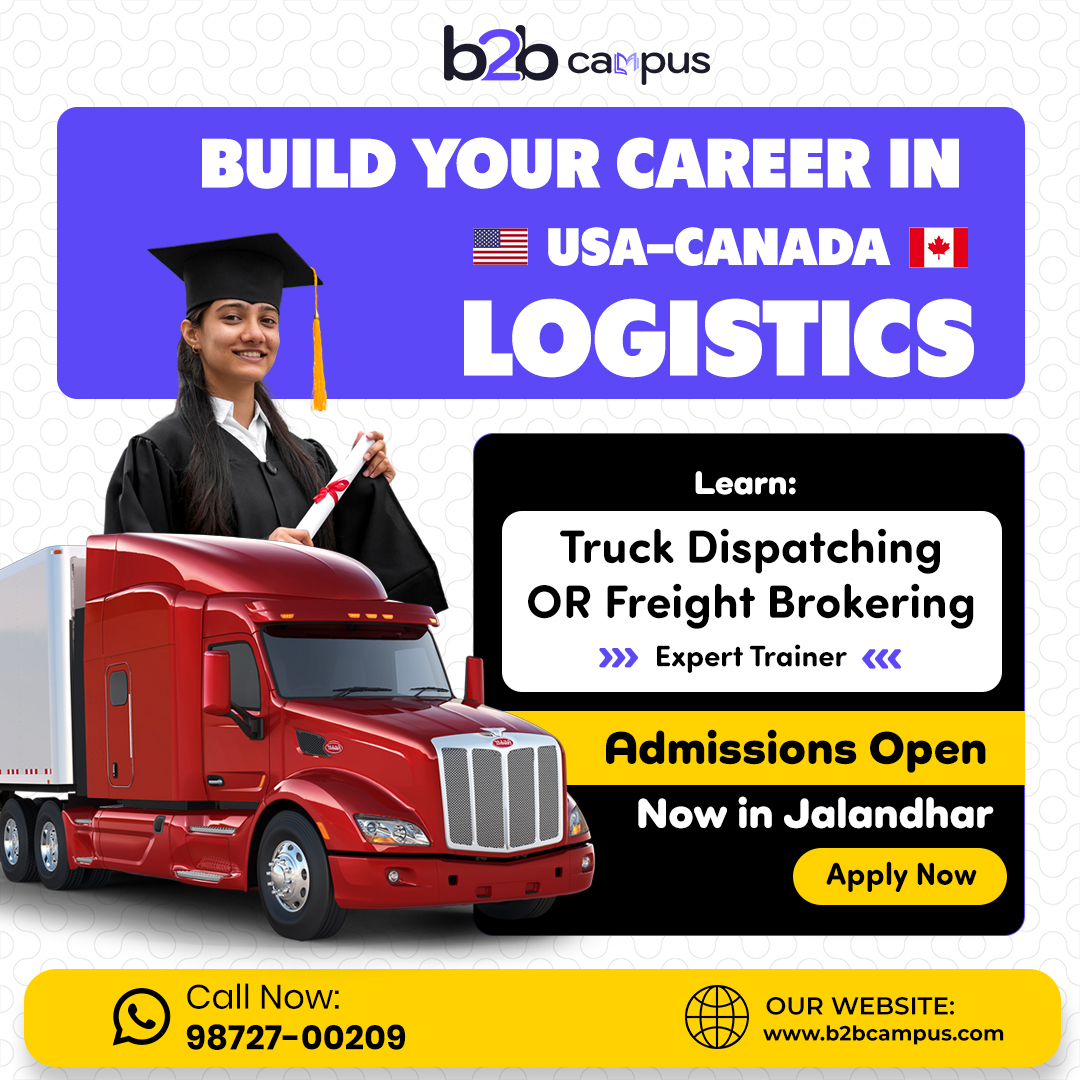 B2B Campus Facebook ad: Truck Dispatch Course in Jalandhar