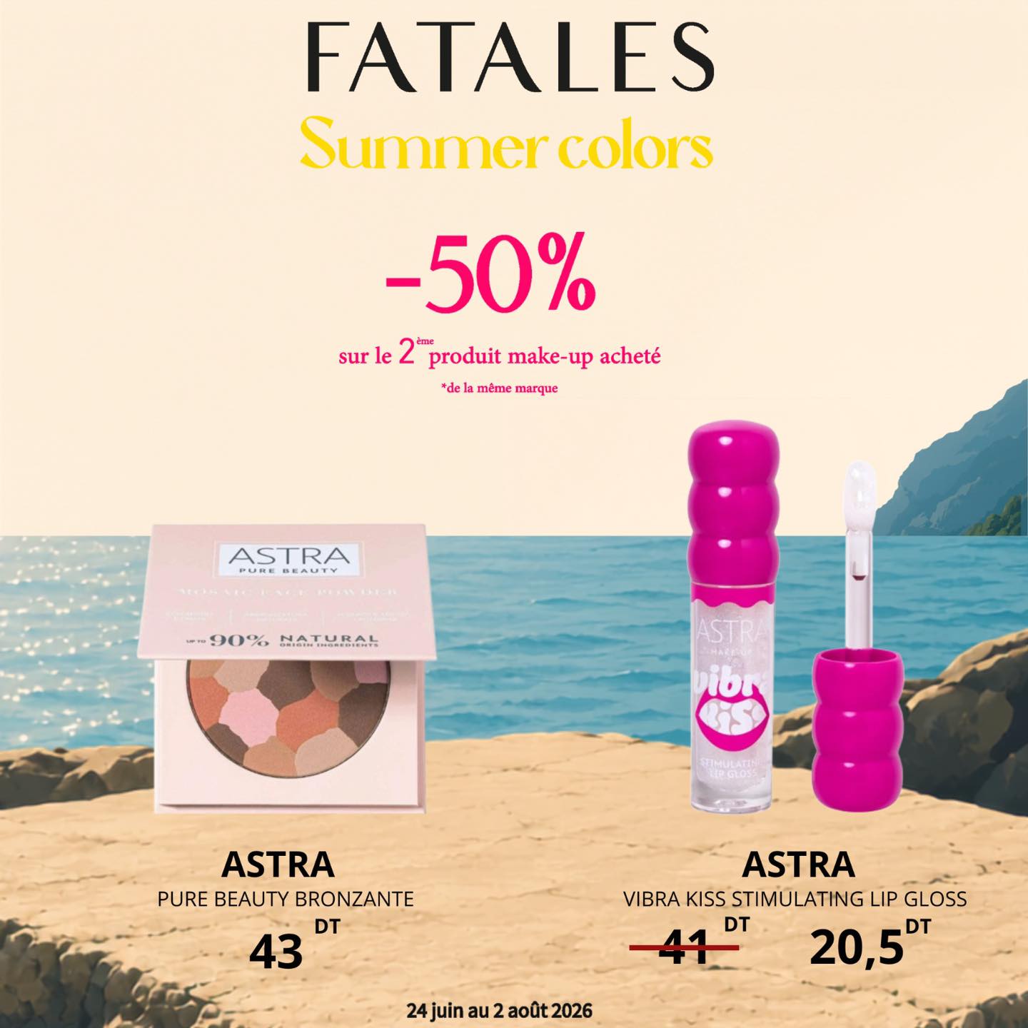 FATALES Facebook ad: SUMMER COLORS