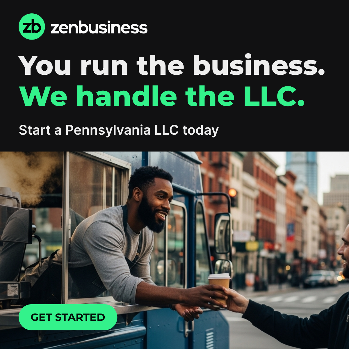 ZenBusiness Facebook ad