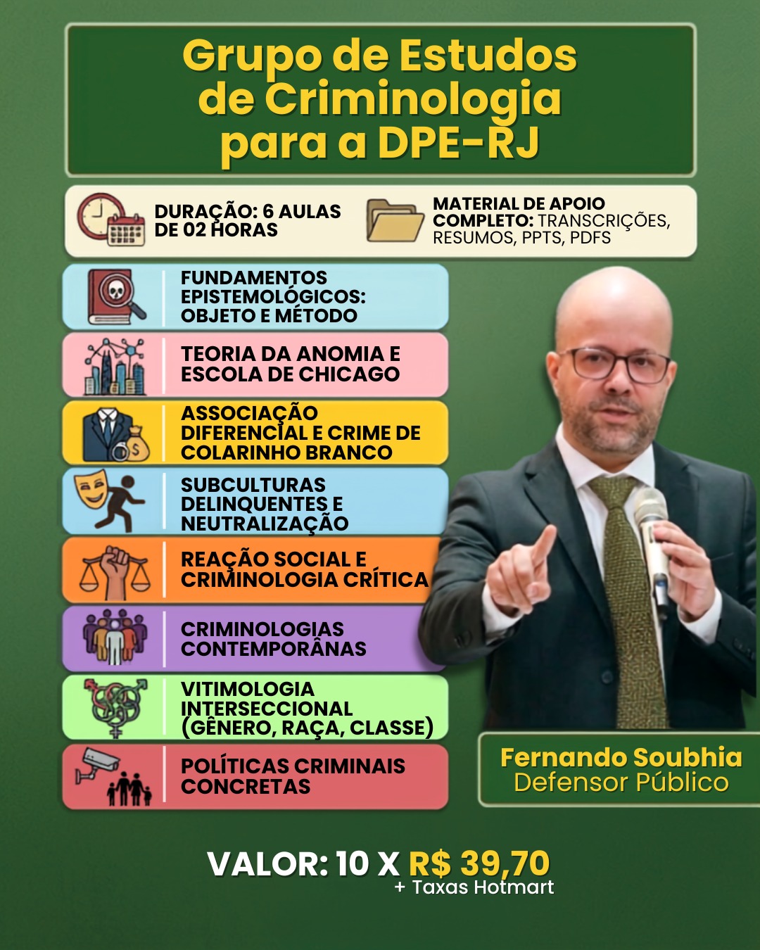 Fernando Antunes Soubhia Facebook ad: Grupo de estudos criminologia DPE-RJ