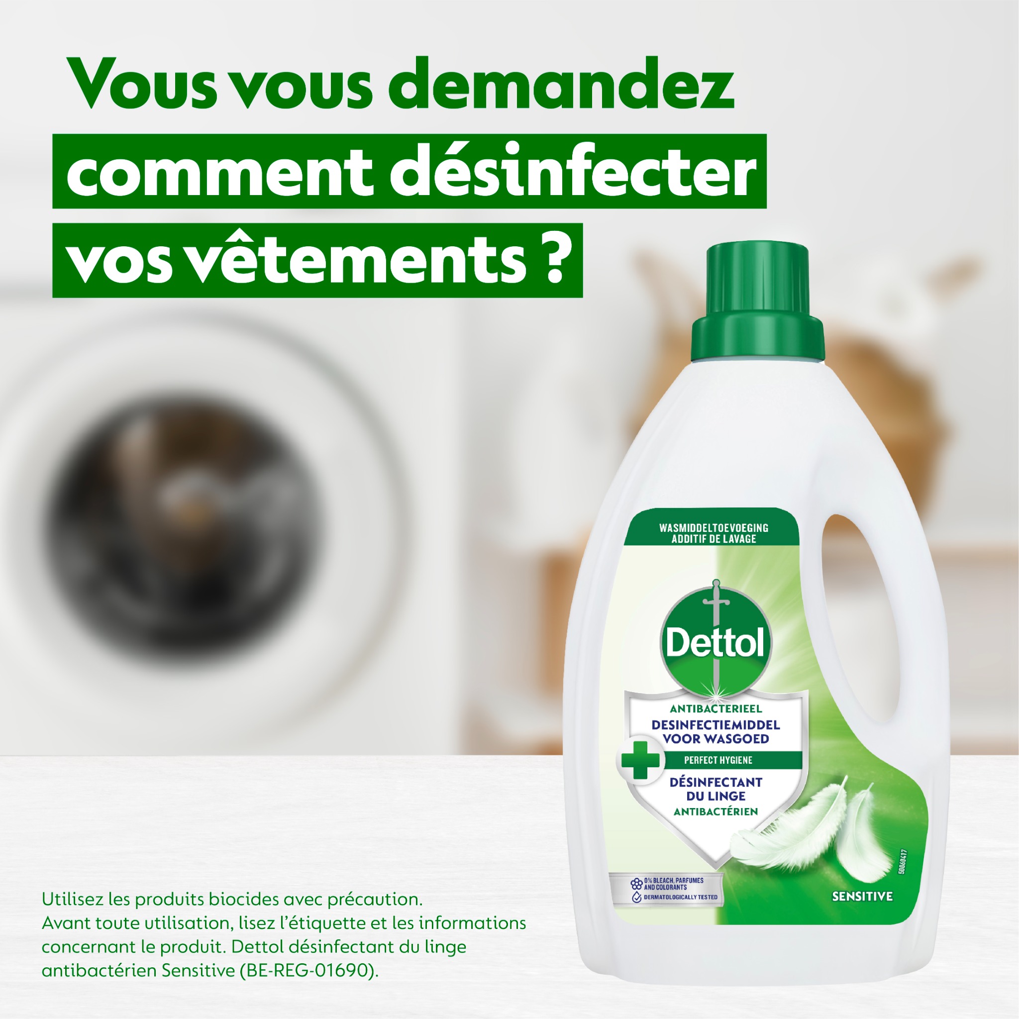 Dettol België / Belgique Facebook ad: Dites adieu aux mauvaises odeurs!