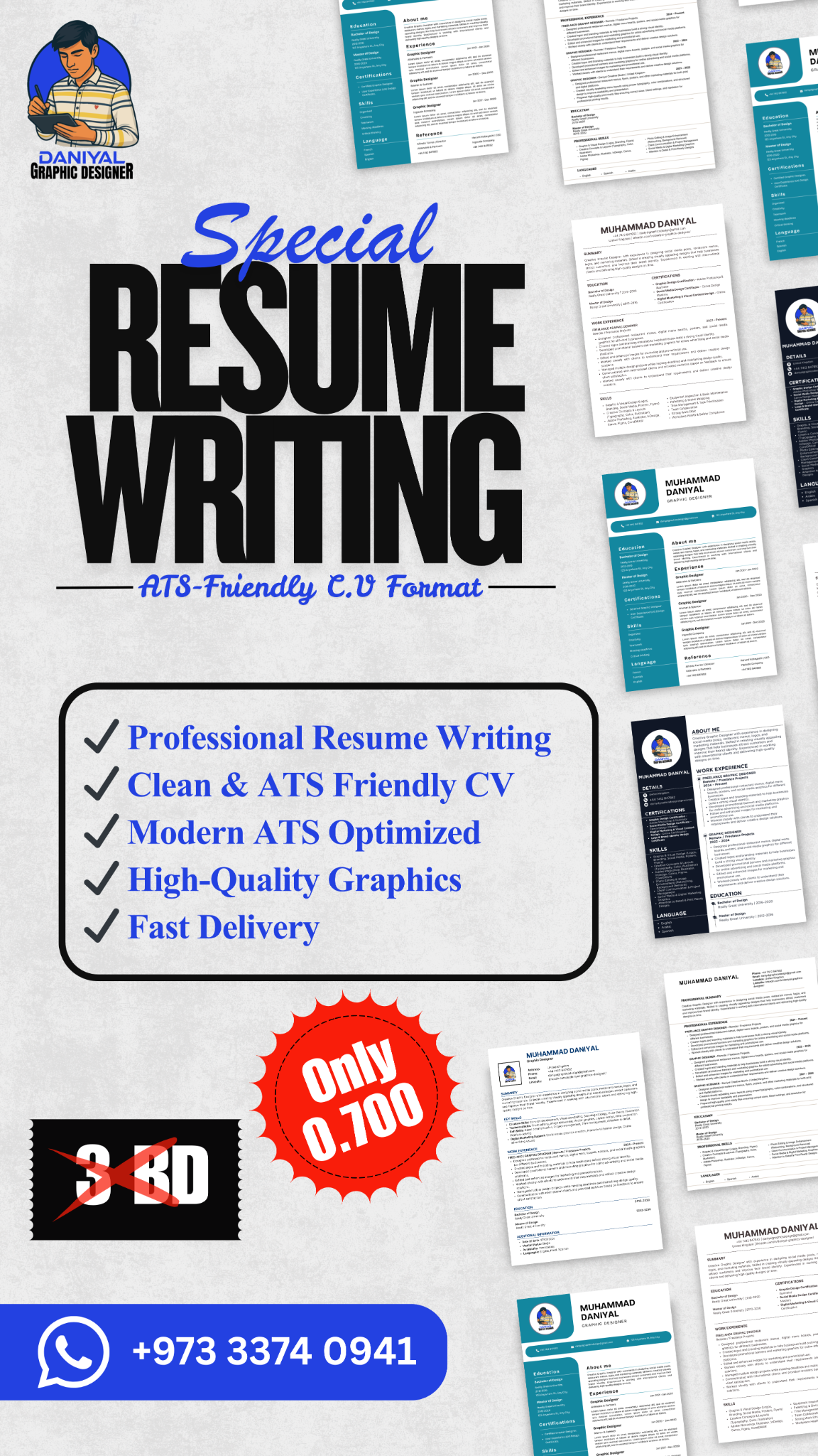 Daniyal Graphic Designer Facebook ad