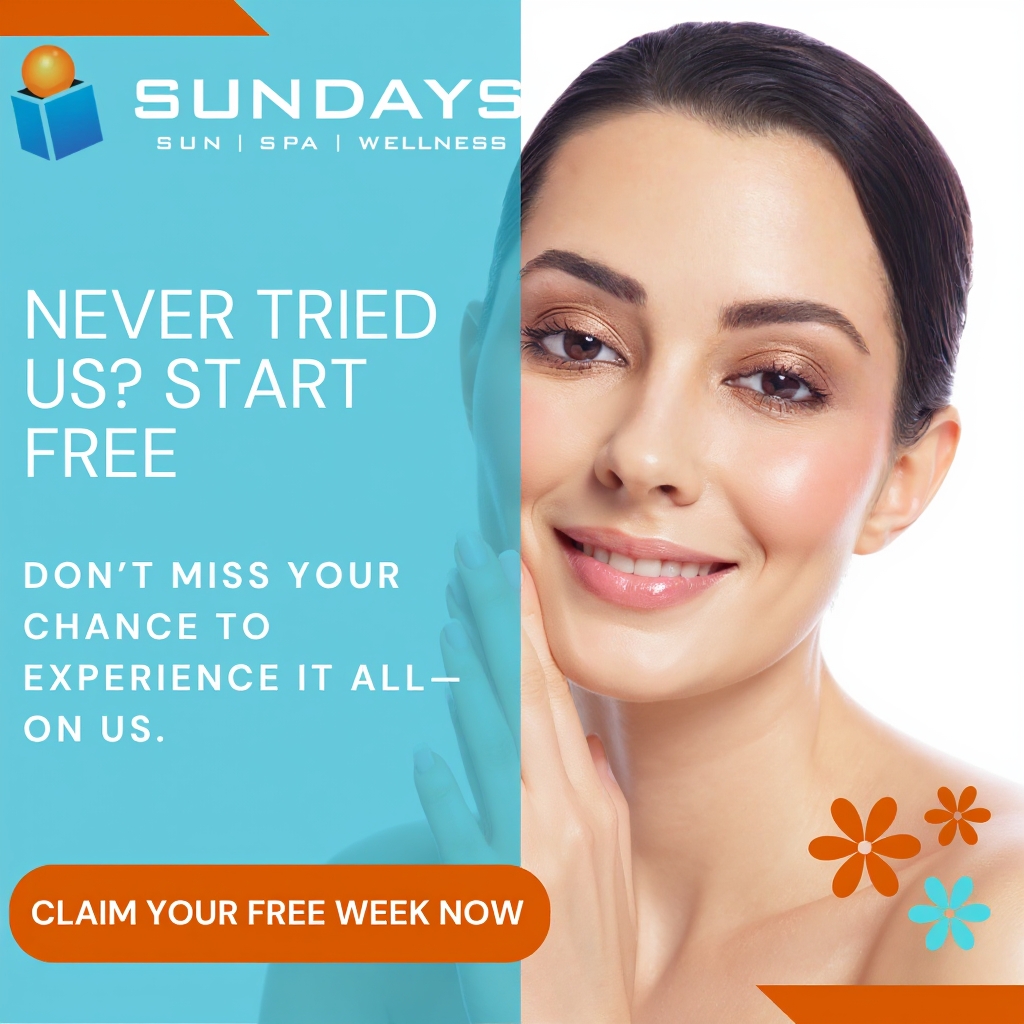 Sundays Sun-Spa-Shop Facebook ad: Why Not Try It Free?