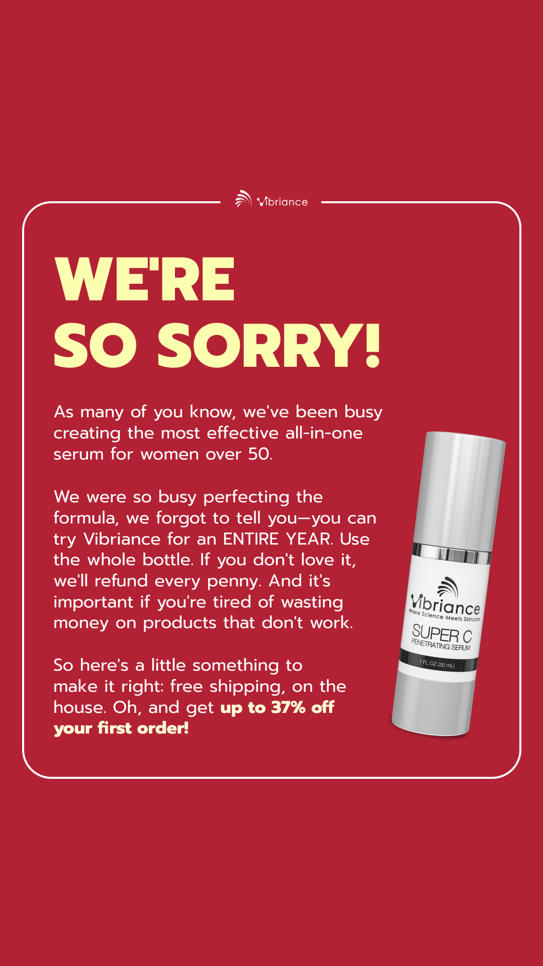 Vibriance Facebook ad