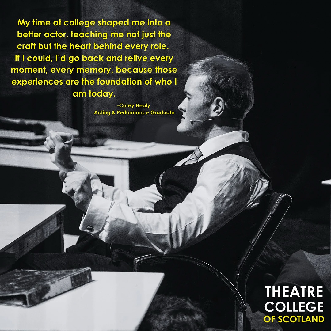 Theatre College of Scotland Facebook ad: TCOS// FEBRUARY AUDITIONS
