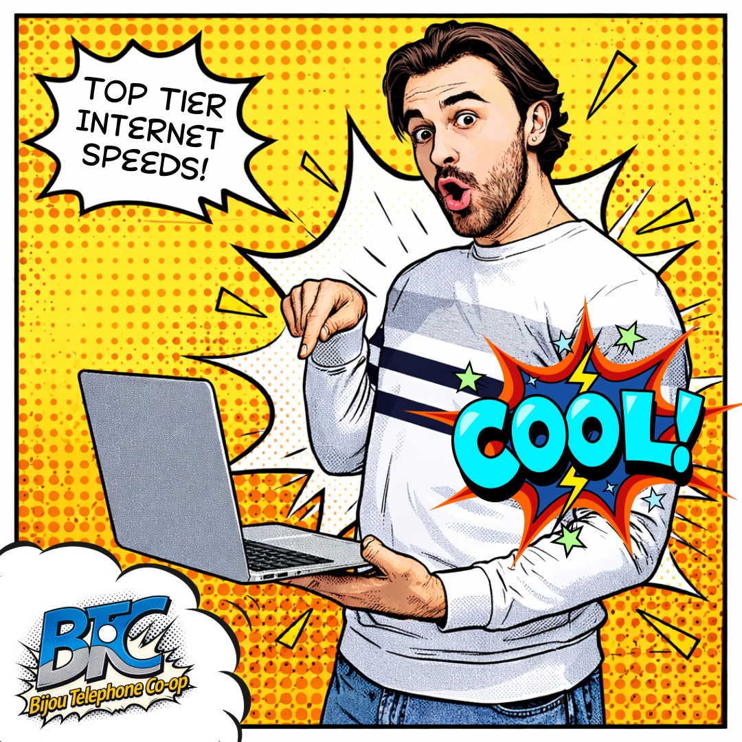 Bijou Telephone Co-op Facebook ad: Internet Built for You