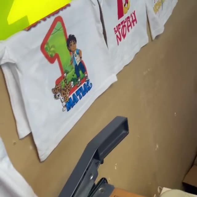 Surtified Custom Print Shop Facebook ad: We Print Custom T-Shirts!
