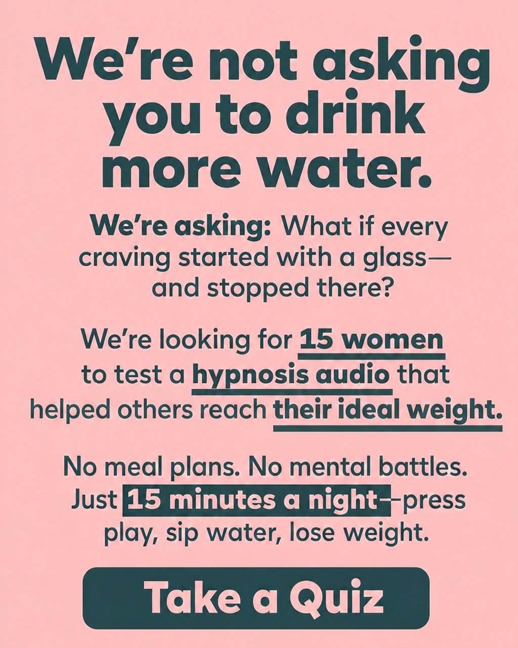 Kure for Hypnotherapy Facebook ad