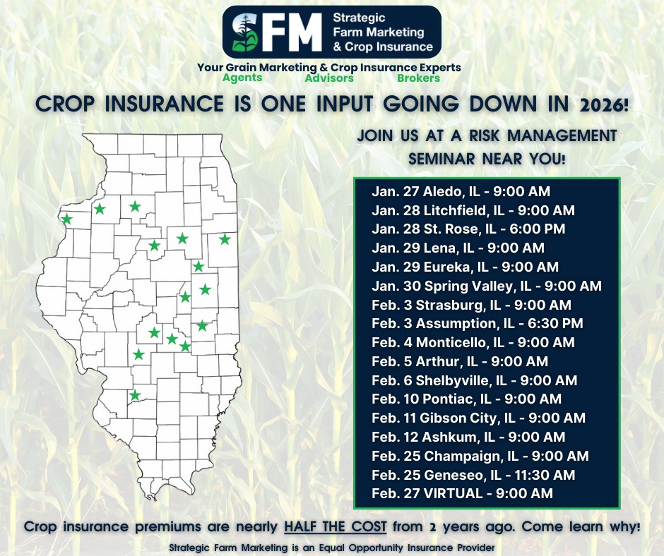 Strategic Farm Marketing Facebook ad: Crop Insurance IL | Strategic Farm Marketing Inc