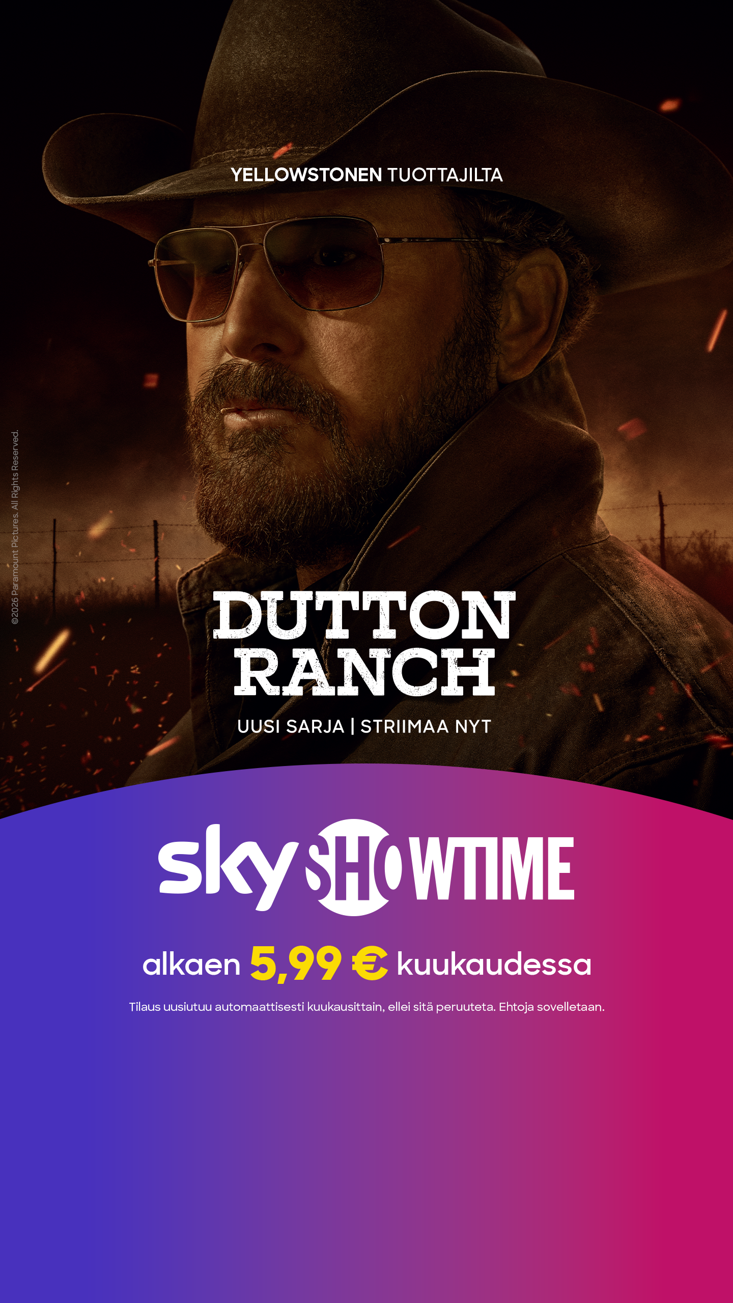 SkyShowtime Facebook ad