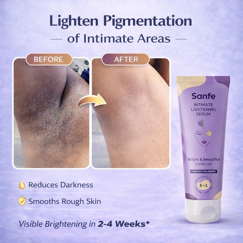 SanfeFanpage Facebook ad: Remove Dark Spots of Intimate Area