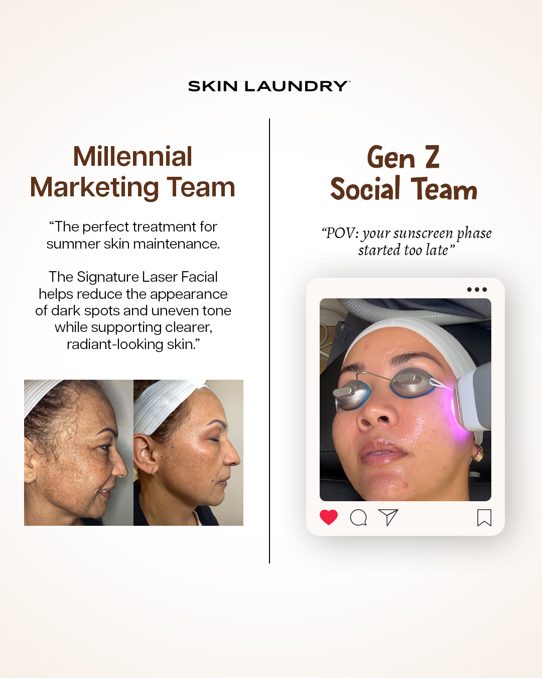 Skin Laundry Facebook ad