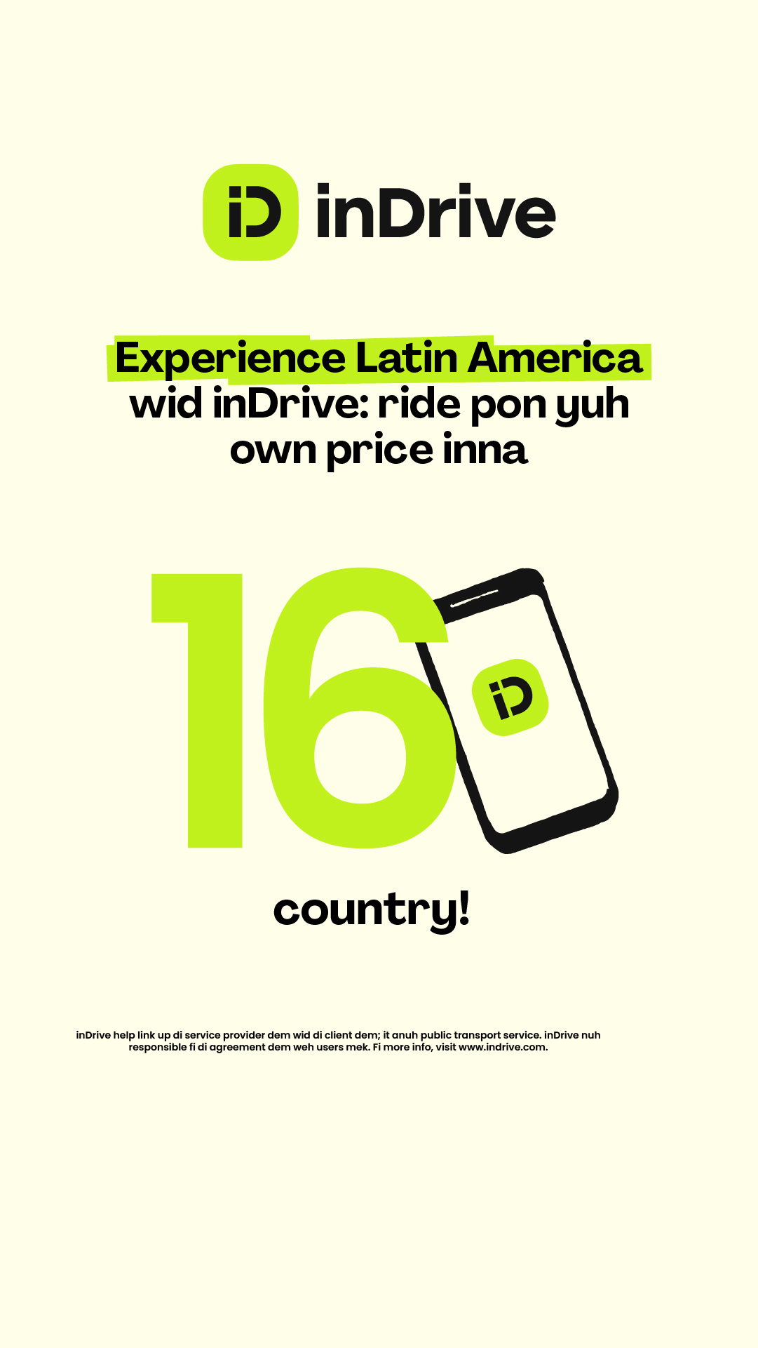 inDrive Facebook ad