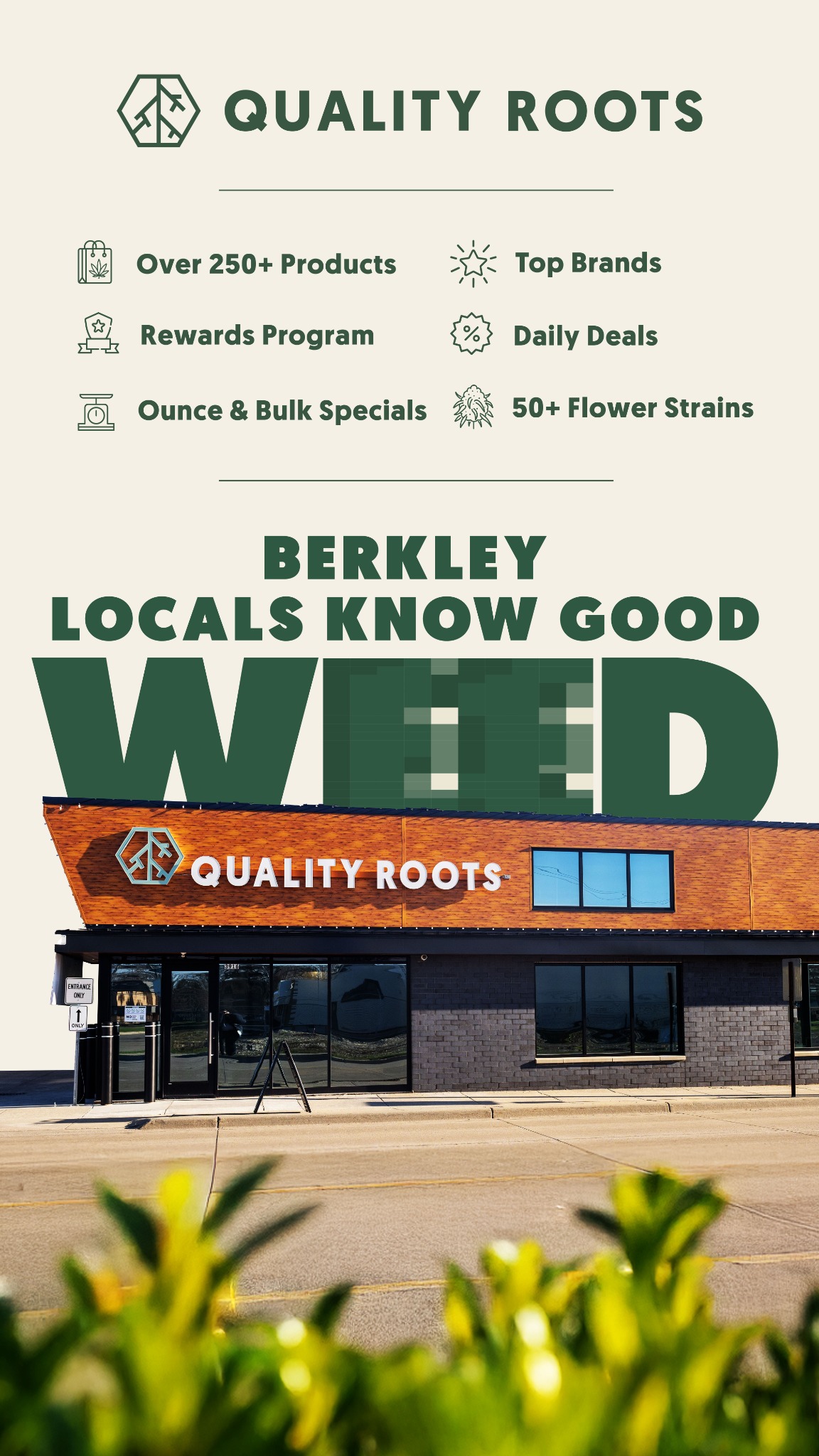 Quality Roots Facebook ad