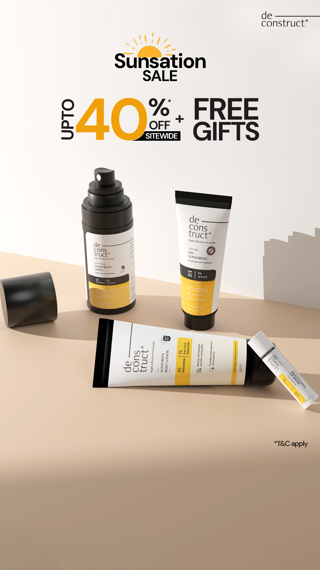 Deconstruct Skincare Facebook ad