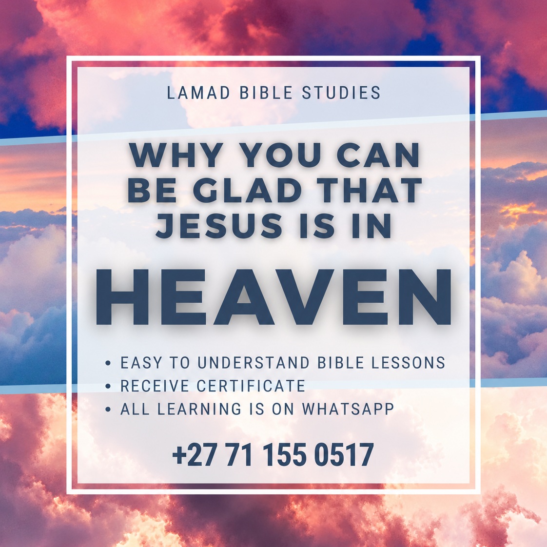 Lamad Bible Studies Facebook ad: Easy-to-understand Bible Study