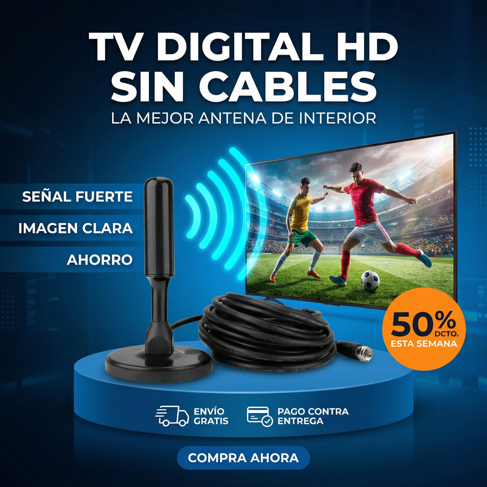 CasaLuxe Mx Facebook ad: Mejora tu señal ahora