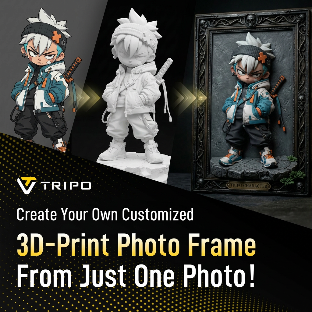 Tripo 3D Facebook ad