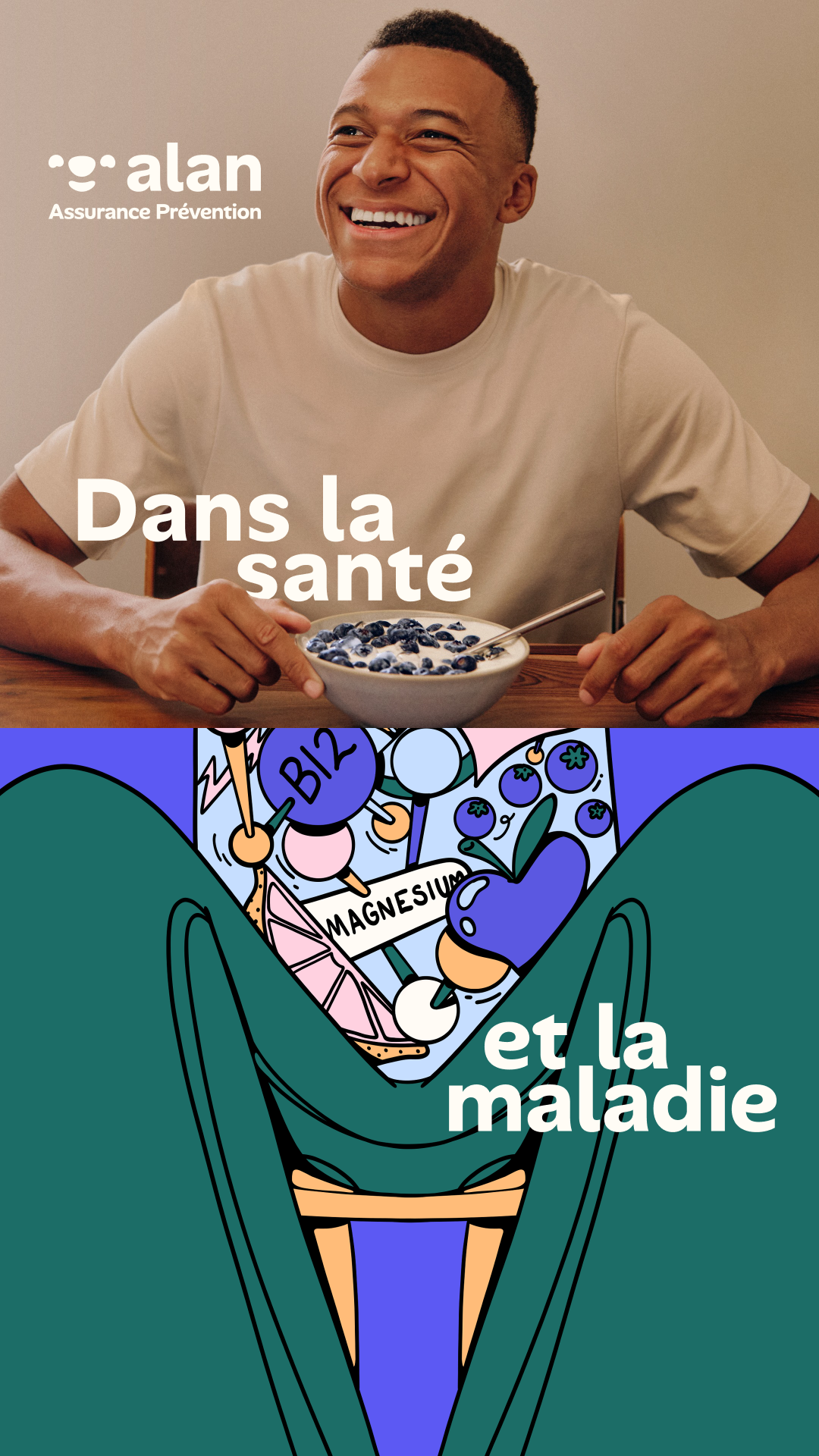 Alan Facebook ad: Dans la santé et dans la maladie