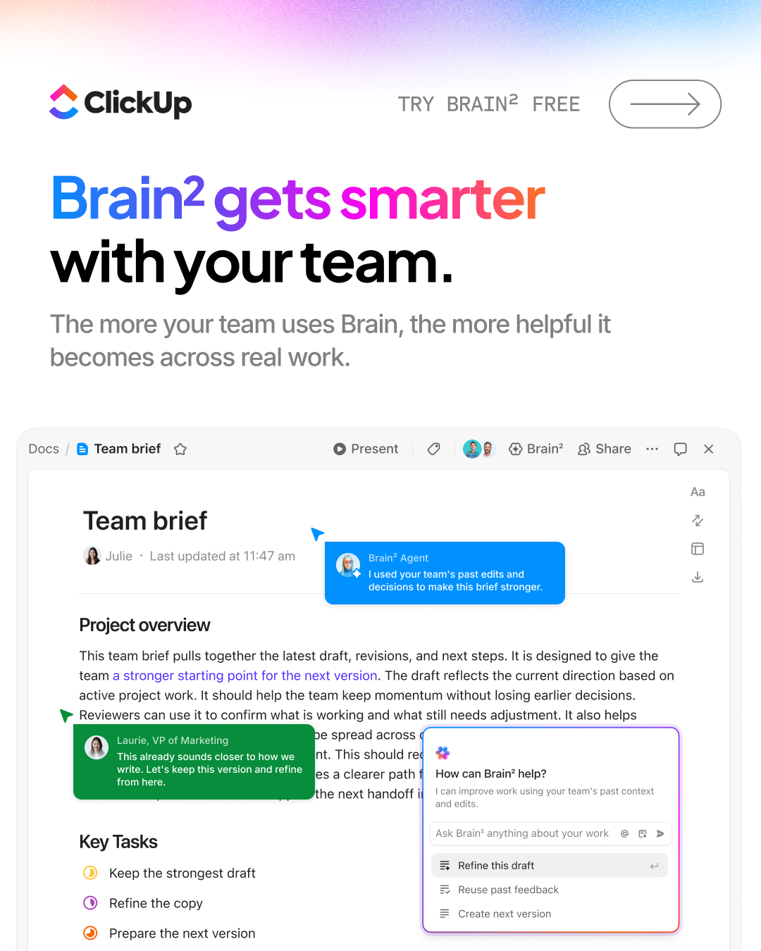 ClickUp Facebook ad