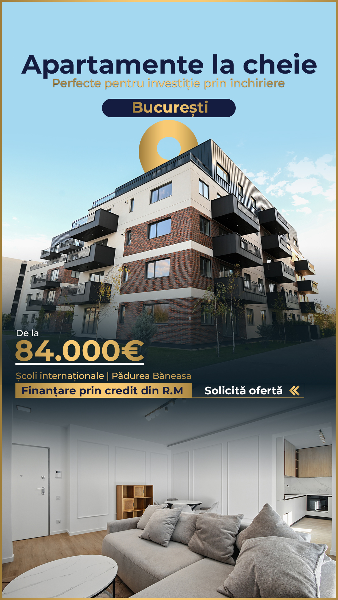 RomaniaInvest Facebook ad from Feb 5, 2026