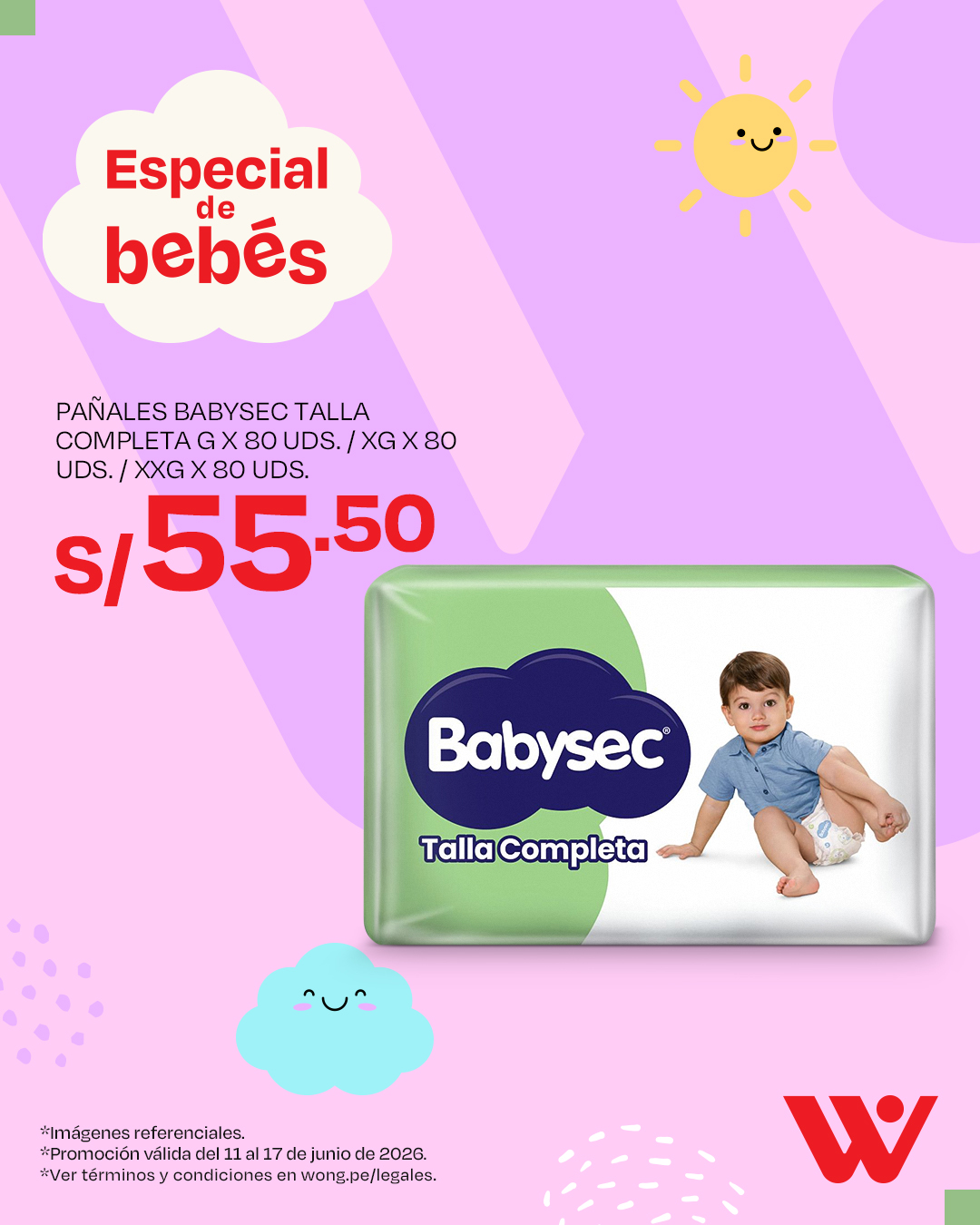 Wong Facebook ad: Encuentra todo lo que tu peque necesita en…