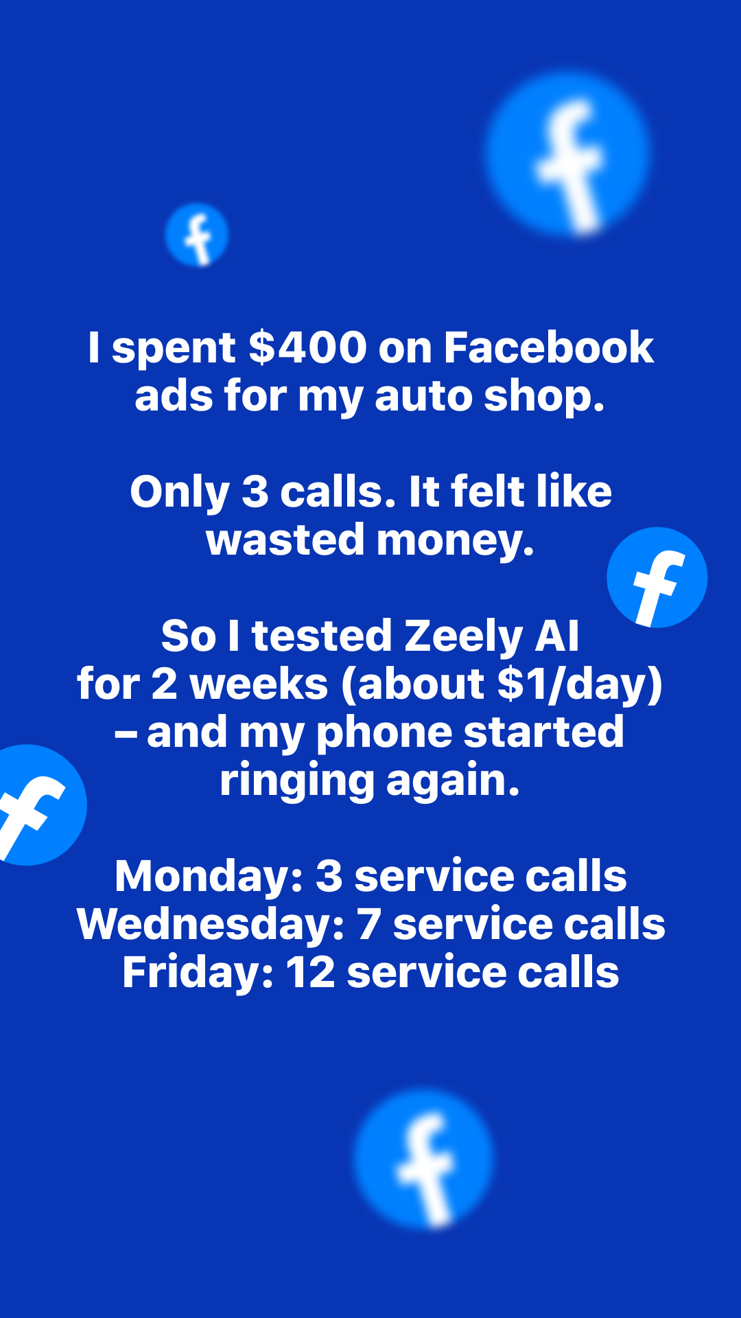 Zeely Facebook ad