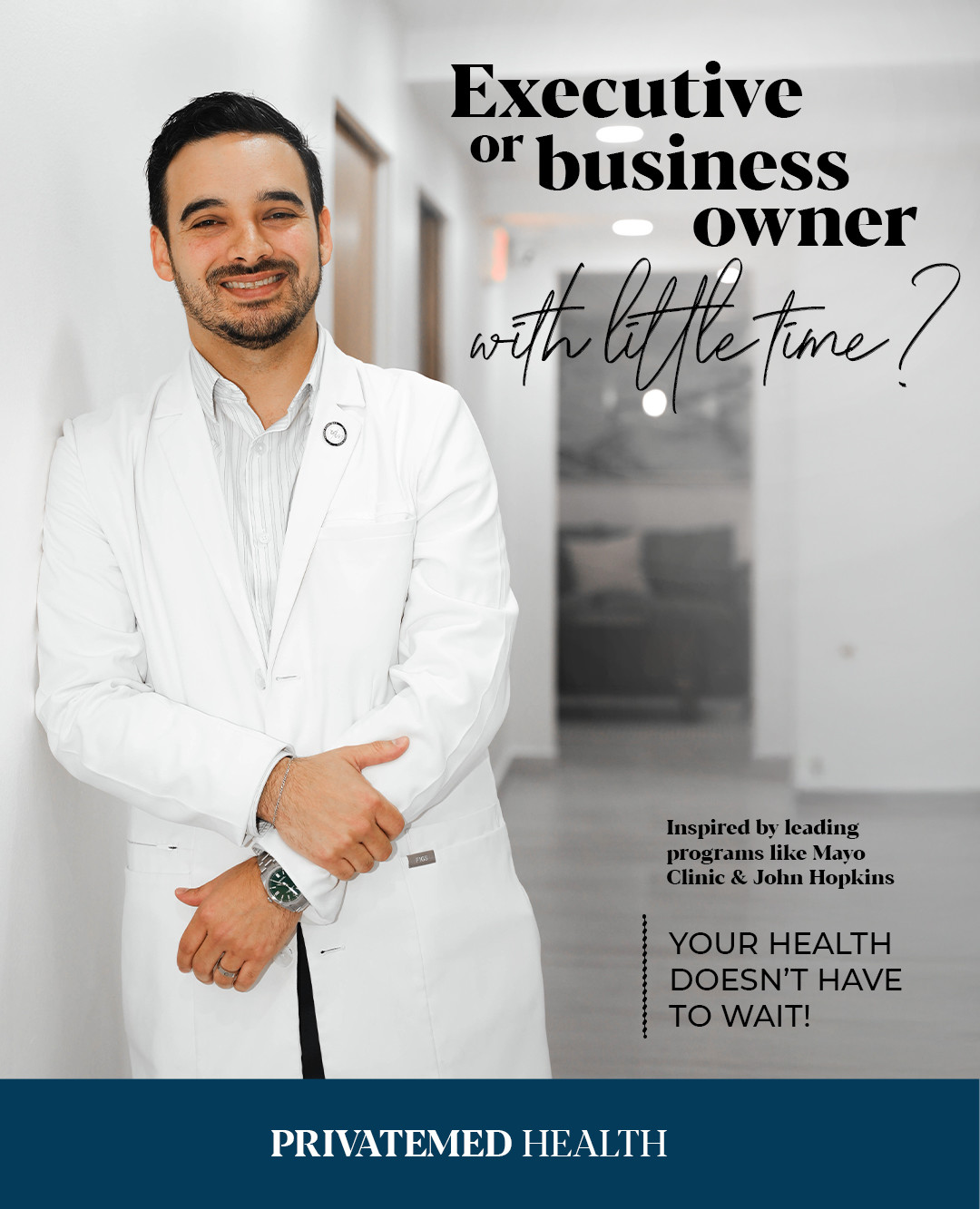 PrivateMed Health Facebook ad: You drive your business forward, but who’s taking…