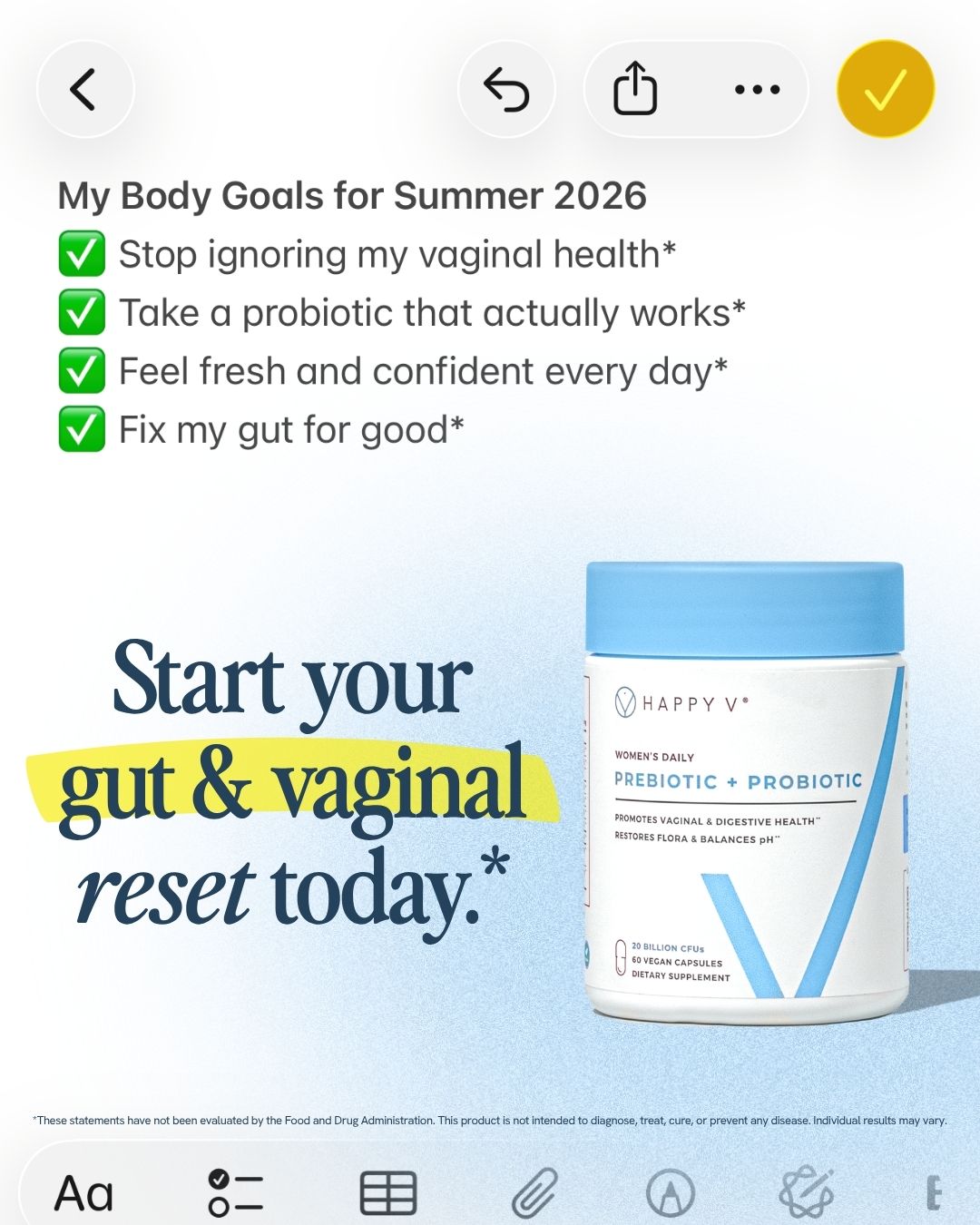 Happy V Facebook ad