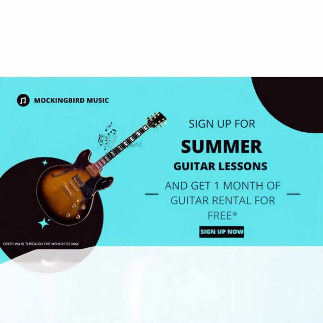 MockingBird Music Facebook ad: Chat in Messenger