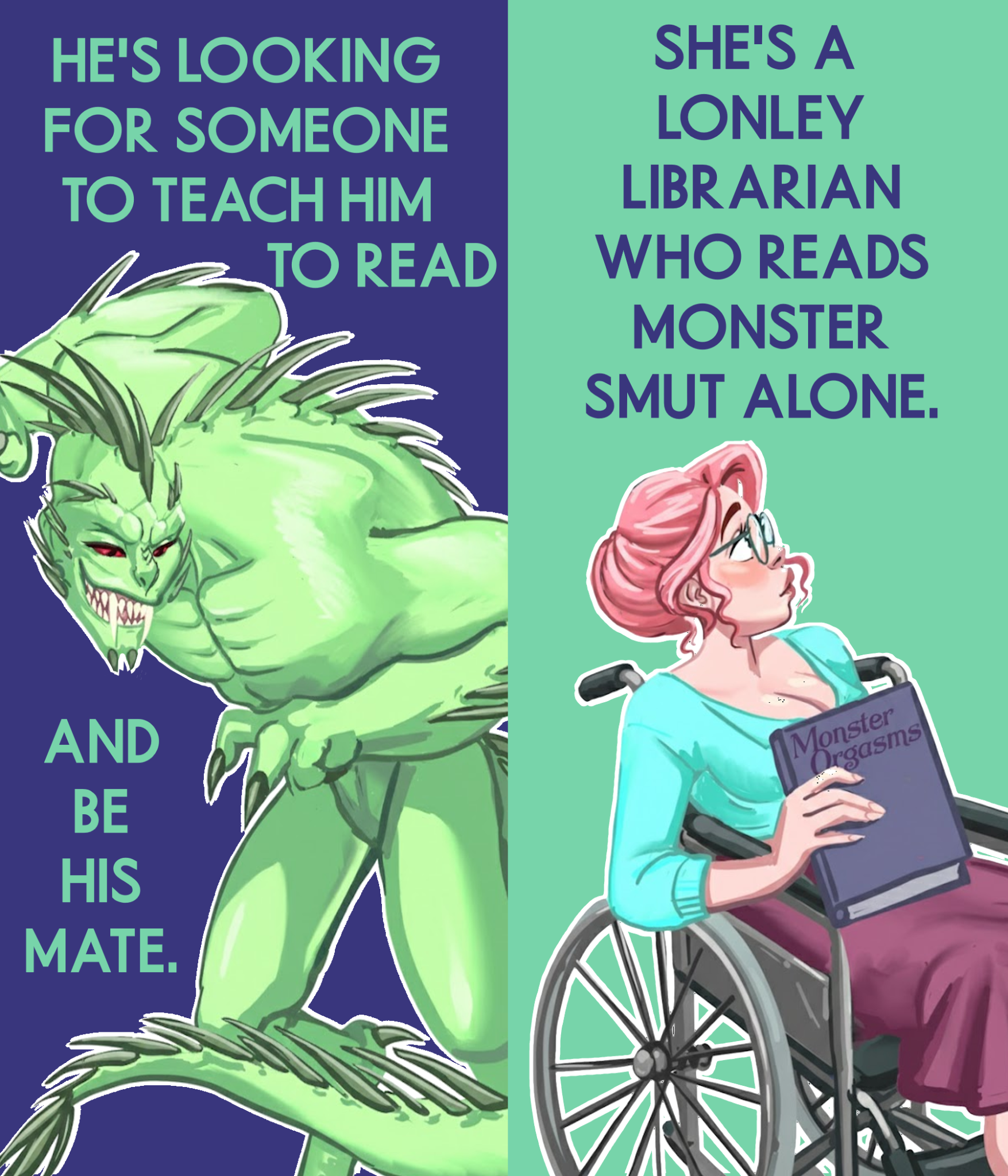 Monster Romance Books Facebook ad from Feb 6, 2026