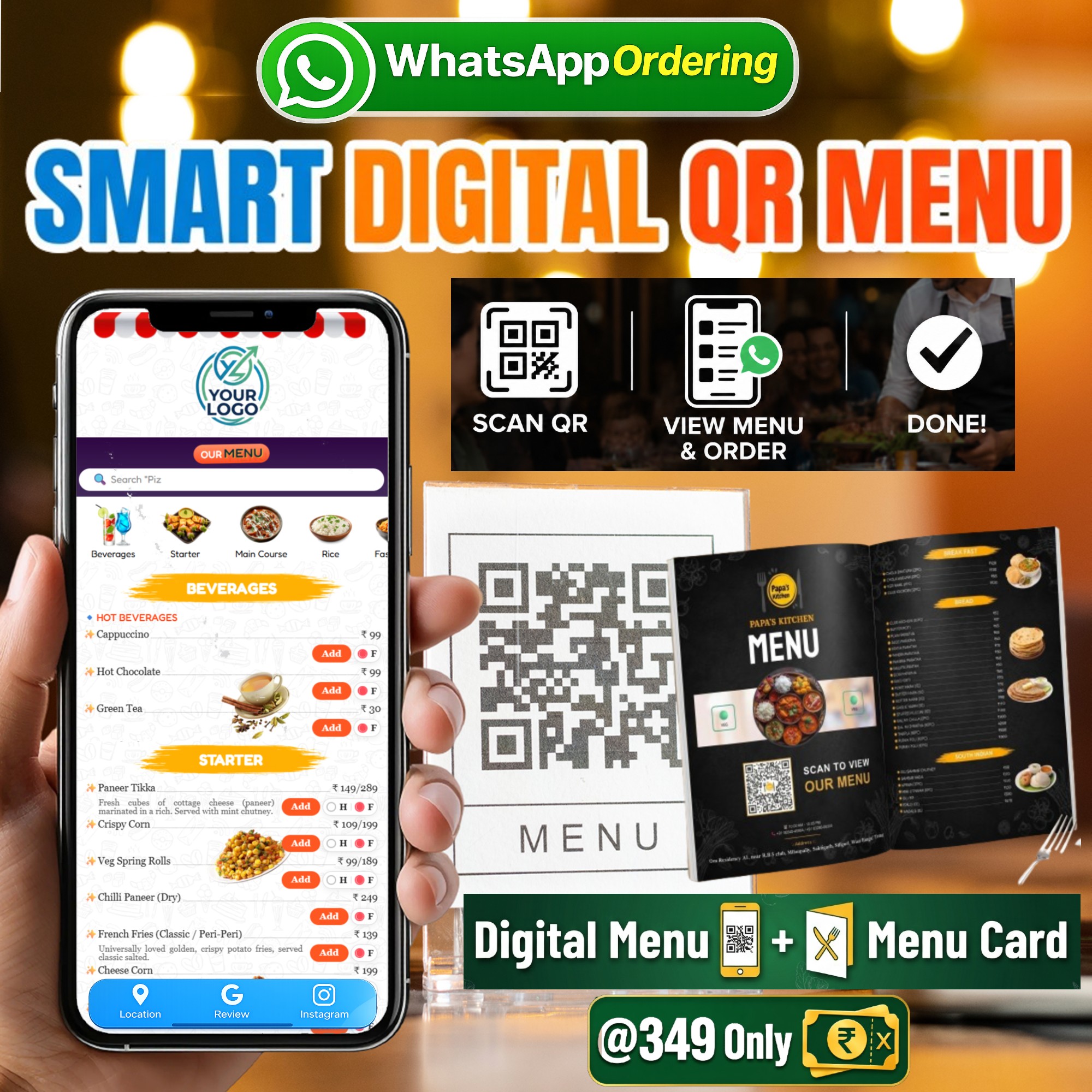 Makemyqrmenu Facebook ad from Jul 11, 2026