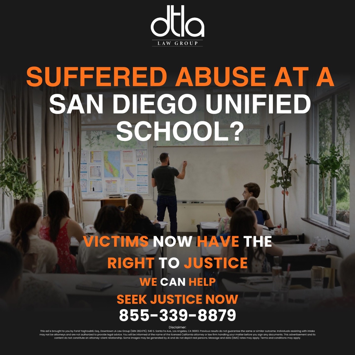 Downtown L.A. Law Group Facebook ad