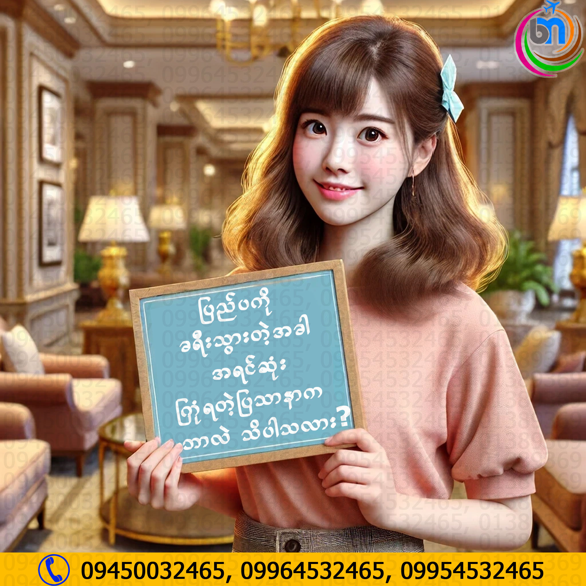 ဘွန်ဇူးမြန်မာ ပြည်တွင်း/ပြည်ပ လေယာဉ်လက်မှတ်/ခရီးစဉ် အရောင်းဌာန Facebook ad: ပြည်ပကို ခရီးသွားတဲ့အခါ အရင်ဆုံး ကြုံရတဲ့ပြသာနာက ဘာလဲ…