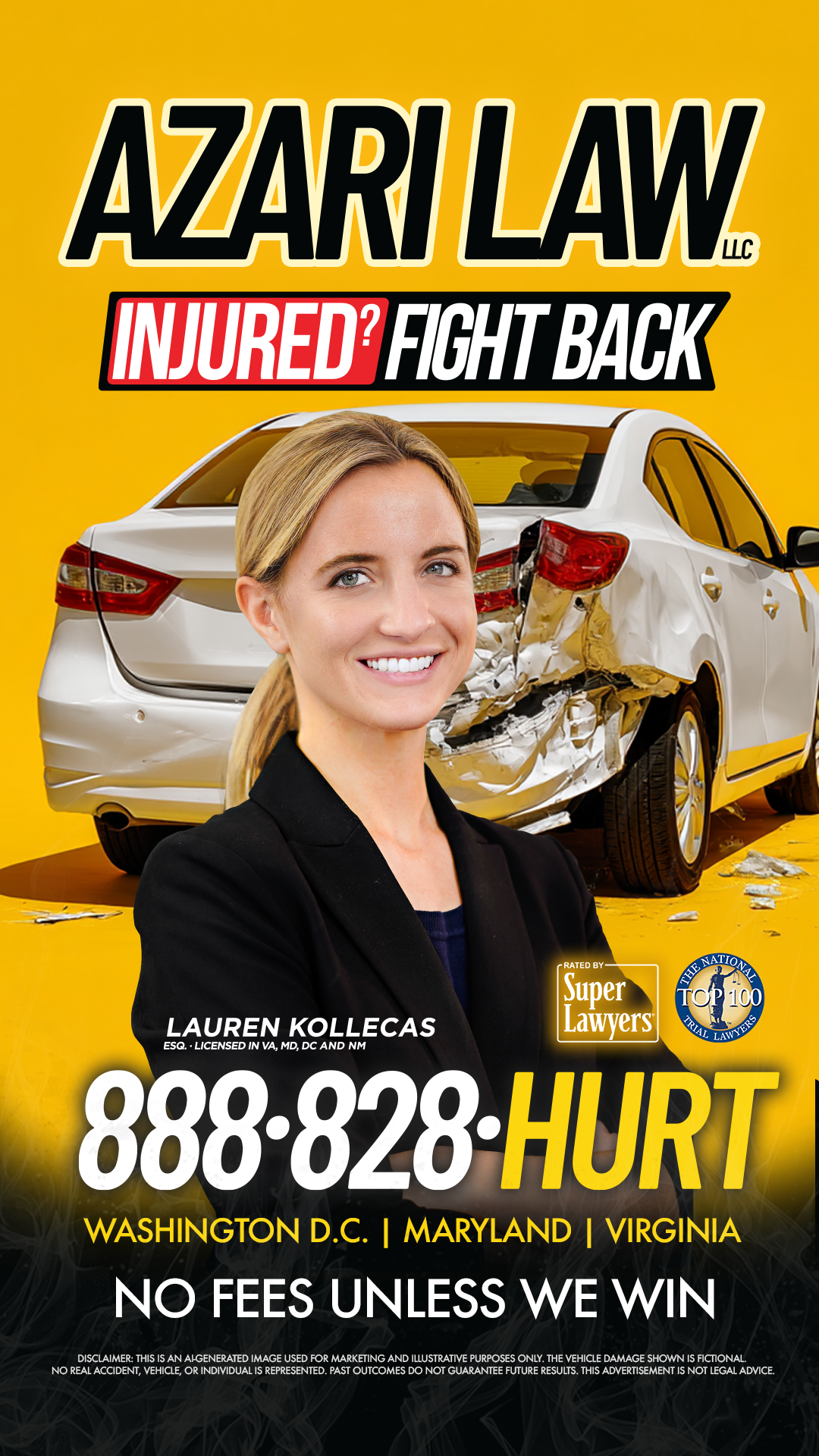 Azari Law, LLC Facebook ad from Feb 25, 2026