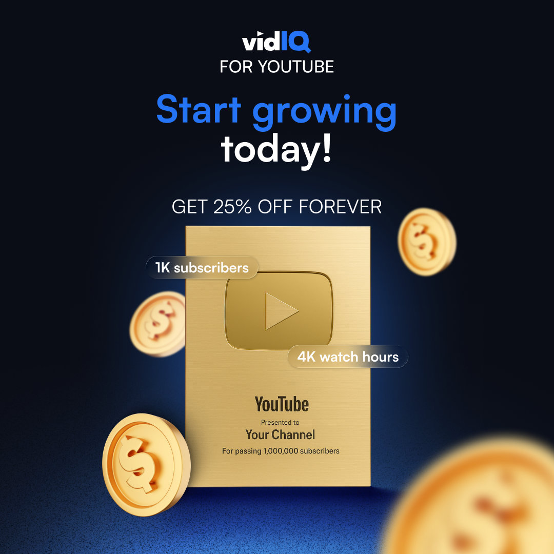 vidIQ Facebook ad