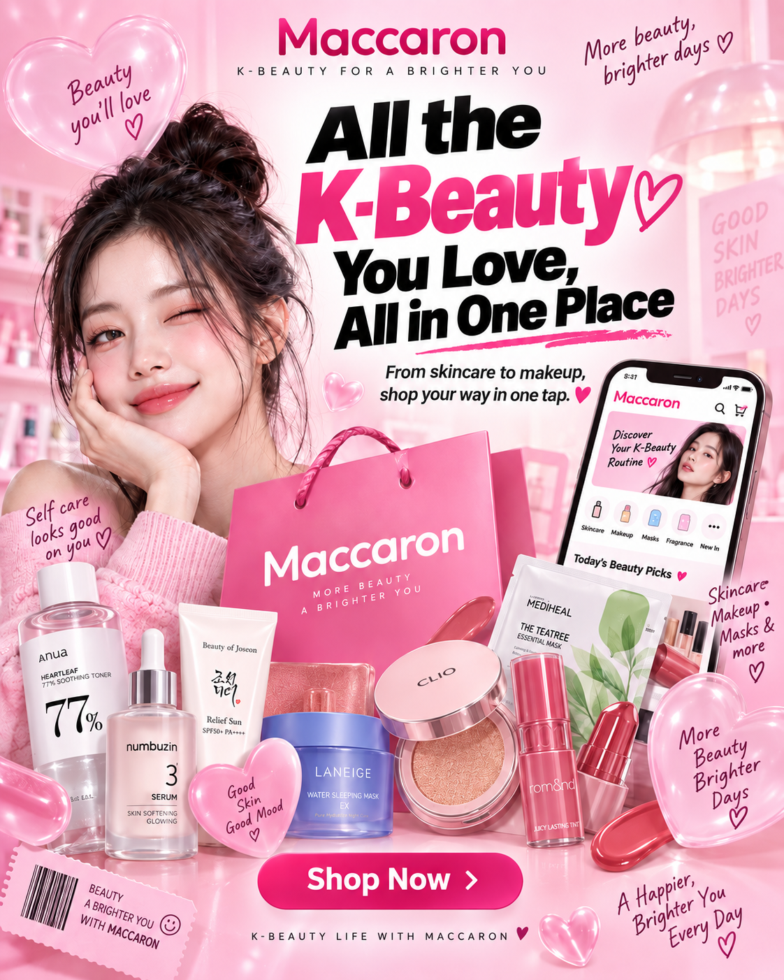 Maccaron Facebook ad: While stocks last.