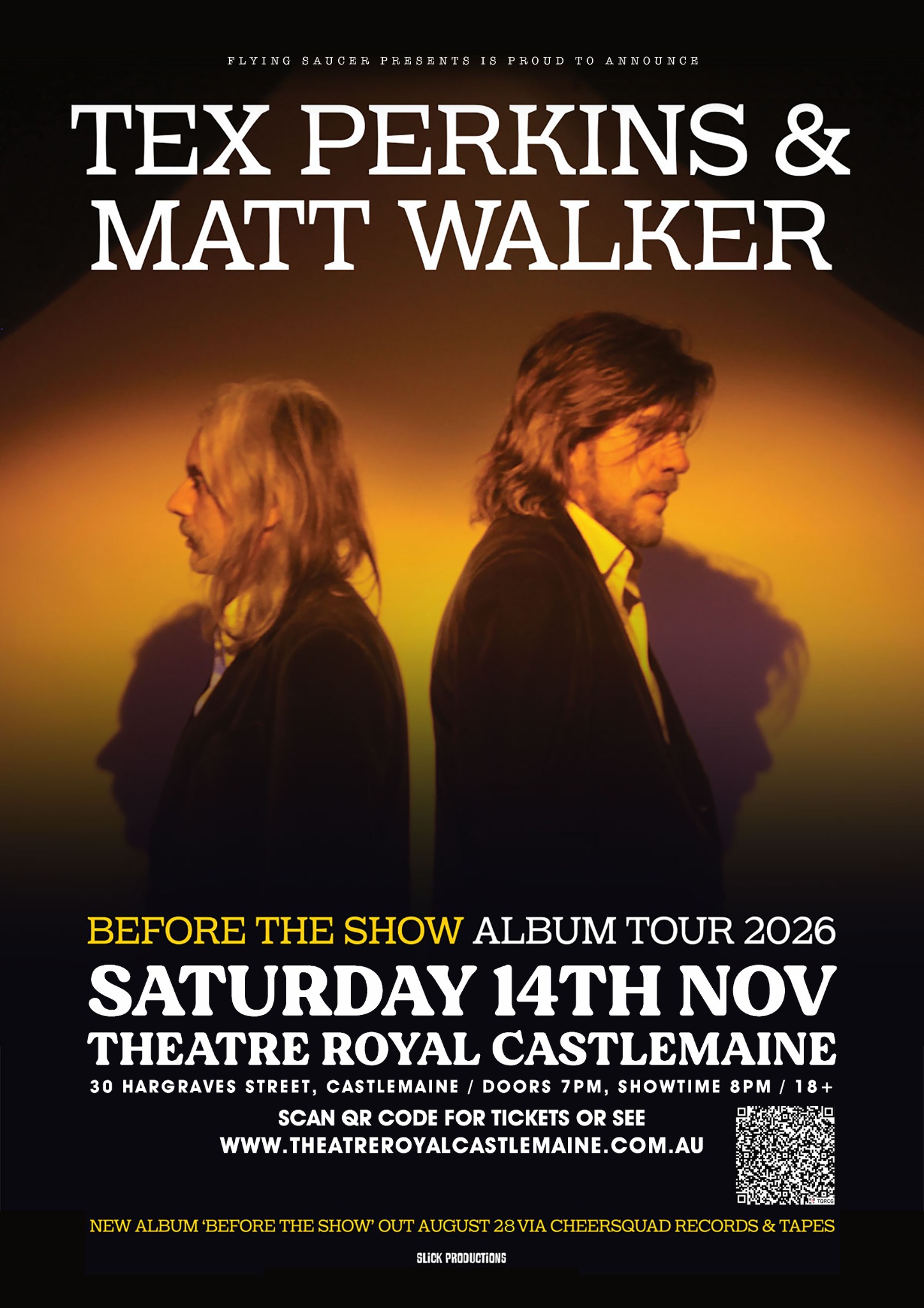 Flying Saucer Presents Facebook ad: Theatre Royal, Castlemaine | Fri Nov 14