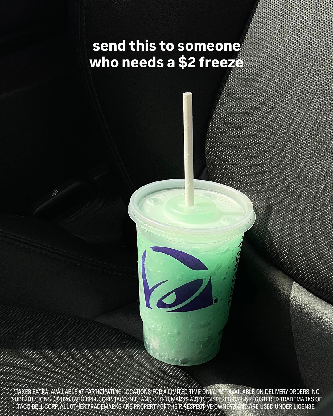 Taco Bell Canada Facebook ad: Feauturing the NEW Brisk Lemonade Freeze, the Mountain…