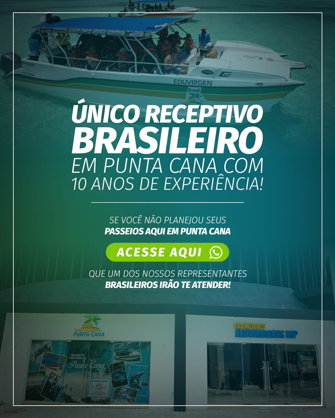 Brasil Passeios Punta Cana Facebook ad: Converse conosco