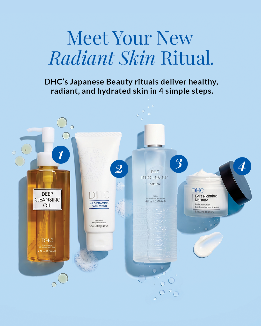 DHC USA Inc. Facebook ad: 4-Step Japanese Skin Ritual