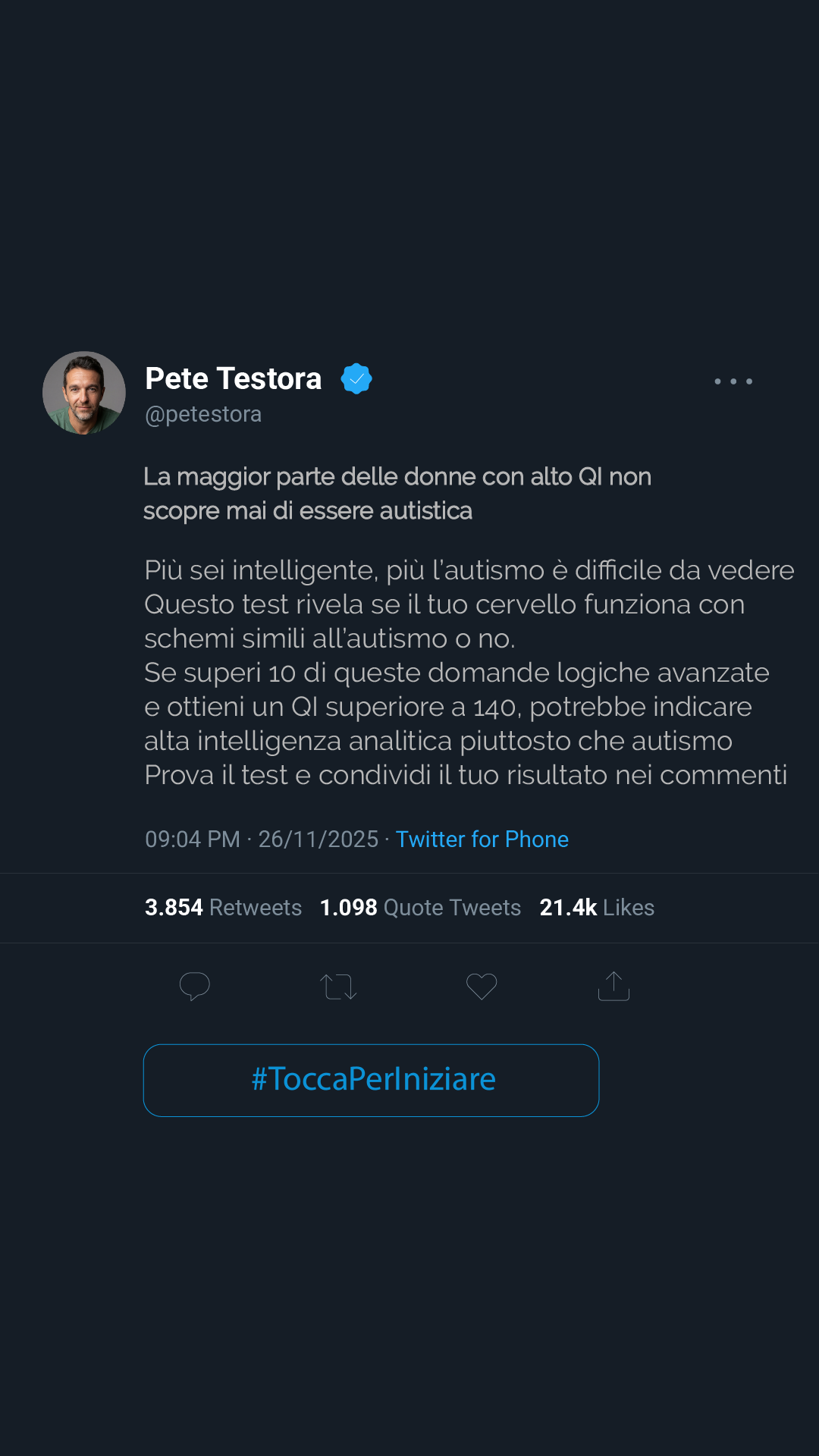 Test de Inteligencia Facebook ad